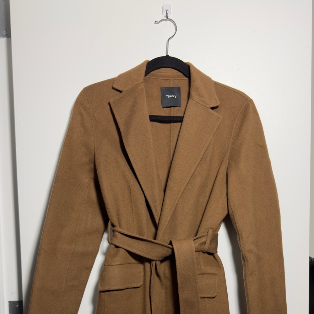Theory Belted Coat in Double-Face Wool-Cashmere